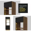 Ver imagem 4 de Cozinha Completa Madesa Agata Armário e Balcão sem Tampo