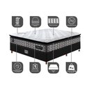 Ver imagem 3 de Cama Box Casal Colchão Pillow Top + Box 138x188x70 Molas Ensacadas Cama inBox Abstrato