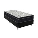 Ver imagem 1 de Cama Box Solteiro Preto e Colchão Ortobom Extra Firme D45