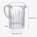 Ver imagem 3 de 24 Leiteiras com Bico Soho Pequenas 290ml Cristal Ecológico L'Hermitage Molheiras Restaurantes
