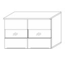 Ver imagem 4 de Armario Aereo 02 Portas com Vidro 120cm 2005808 Atacama Branco Armoveis