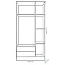 Ver imagem 3 de Quarto Infantil Doce Sonho Guarda Roupa e Cômoda Sapateira Branco - Qmovi