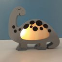 Ver imagem 2 de Luminária RGB Dino Pescoçudo Cinza com Bateria Recarregável