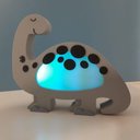 Ver imagem 4 de Luminária RGB Dino Pescoçudo Cinza com Bateria Recarregável