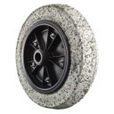 Ver imagem 1 de Roda Maciça 325x8x12 Borracha Expandida Eixo 1pol. 150kg