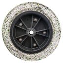 Ver imagem 2 de Roda Maciça 325x8x12 Borracha Expandida Eixo 1pol. 150kg