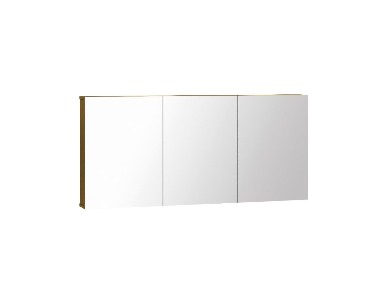 Ver imagem 1 de Espelheira Banheiro Intenso 120cm 3 Espelhos Freijó Suspensa Mdf