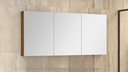 Ver imagem 2 de Espelheira Banheiro Intenso 120cm 3 Espelhos Freijó Suspensa Mdf