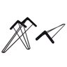 Kit 4 Pés De Ferro Para Mesa Industrial Hairpin Legs 72cm Studio Metal Madeira - 5