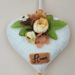 Coração Perfumado Pendente Amor Laranja 29x19 - 2