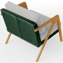 Ver mais imagens de Kit 02 Poltronas Decorativas Sala Estar Pietra L02 Facto Verde Musgo Linho Cinza - Lyam Decor