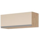 Ver imagem 1 de Armário Aéreo Isabela 80cm 1 Porta MDP-MDF Basculante Amêndoa e Off White Milani