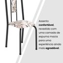 Ver imagem 4 de Cadeiras para Sala de Jantar 4 Unidades Lívia Preto/Arabesco