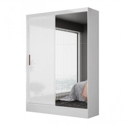 Guarda-roupa Belem Plus 2 Portas de Correr 2 Gavetas com Espelho