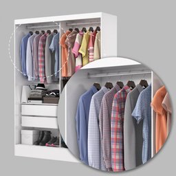Guarda-roupa Belem Plus 2 Portas de Correr 2 Gavetas com Espelho - 7