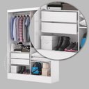 Ver imagem 6 de Guarda-roupa Belem Plus 2 Portas de Correr 2 Gavetas com Espelho