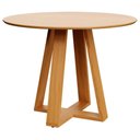 Ver imagem 1 de Mesa de Jantar Redonda 105cm Carvalho Rosé Dalla Costa