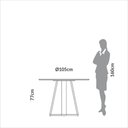 Ver imagem 4 de Mesa de Jantar Redonda 105cm Carvalho Rosé Dalla Costa