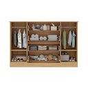 Ver imagem 5 de Cômoda Infantil 125cm 2 Portas com Vidro e 4 Gavetas Pirulito Multimóveis Mp4470 Madeirado