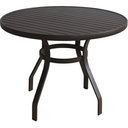 Ver imagem 2 de Conjunto com Mesa Ripada + 4 Cadeiras de Jardim e Piscina + Ombrelone com Base