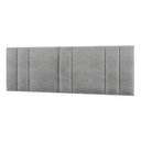 Ver imagem 1 de Cabeceira Painel Cama Box King Size Siri 200cm com Led Linho Cinza - Abmaza