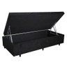 Cama Box Baú Solteiro Conforto Sintético Preto + Colchão Solteiro Conforto Espuma D23 Com EPS 14x88x - 3