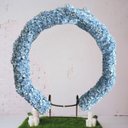 Ver mais imagens de 7 Painéis Jardim Vertical Decorativo com Placa de Flores Artificiais 60x40 para Festas