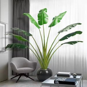 Ravenala Artificial Grande Bananeira Realista para Decoração com 2.00m.