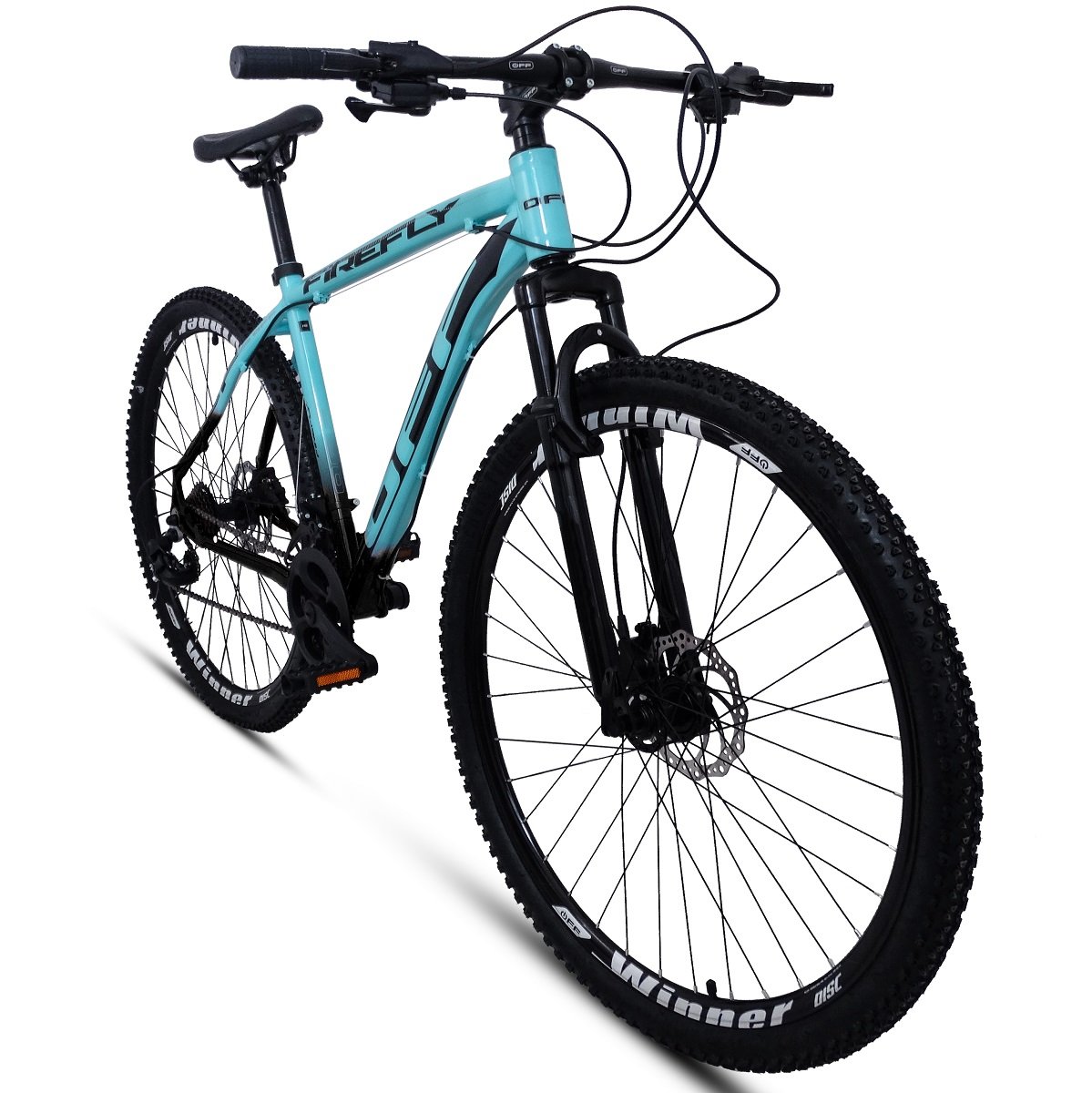 BICICLETA MOUNTAIN BIKE ARO 29 OFF FIREFLY 24 MARCHAS AZUL PRETO TAM.21 - 2