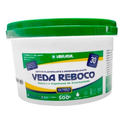 Veda Reboco 500g Aditivo Plastificante e Impermeabilizante