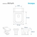 Ver imagem 4 de Assento Sanitário Termofixo Atrium Branco para Vaso Incepa
