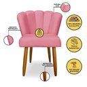 Ver imagem 2 de Kit 02 Cadeiras para Mesa de Jantar Flor Pés Palito Balaqui Decor Rosa