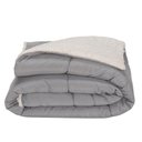 Ver imagem 3 de Kit Coberdrom Casal Queen Soft Hipercal 400 Fios Dupla Face Cinza com Fronhas e Capas Mr Enxovais