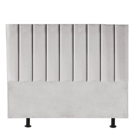 Cabeceira Estofada Queen 160cm Cora Suede Cinza Claro - D a Decor D&a Decor