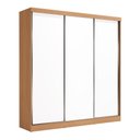 Ver imagem 1 de Guarda Roupas Casal 3 Portas de Correr 3 Gavetas Kappesberg Tapajós/branco 208cm