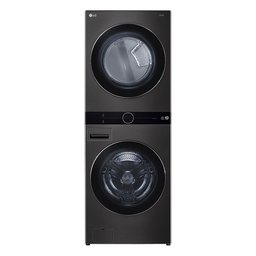 Lava e Seca Wash Tower LG 17KG Aço Escovado Preto 220V WK17BS6A - 1