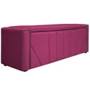 Ver imagem 1 de Calçadeira Baú Solteiro 90 Cm Para Cama Box Suede Pink