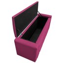 Ver imagem 4 de Calçadeira Baú Solteiro 90 Cm Para Cama Box Suede Pink
