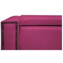 Ver imagem 3 de Calçadeira Baú Solteiro 90 Cm Para Cama Box Suede Pink