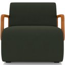 Ver imagem 3 de Poltrona Decorativa Orgânica Bruxelas K01 Veludo Verde - Lyam Decor