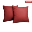 Ver imagem 5 de Kit 2 Capas de Almofadas Velusoft Vermelho 45x45cm cama inbox