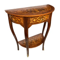Mesa Auxiliar Meia Lua 74x60x30cm - Clássica com Toque de Requinte para Seu Lar - Refina Seu Ambient - 4