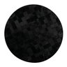 Tapete de couro Redondo Black- Alves arte couro Alves arte em couro preto black 1,80 Diâmetro - 2