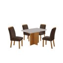 Ver imagem 2 de Conjunto Sala de Jantar Mesa Moscou Tp Canto Copo com 4 Cadeiras Mariana