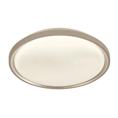 Plafon Redondo 50cm 120w Led Multitemperatura Bivolt Metal Dourado e Acrílico