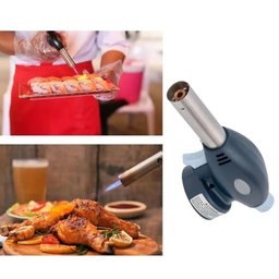 Maçarico Culinário Gás Multiuso Portátil Profissional Gourmet Controle Manual Regulagem da - 7