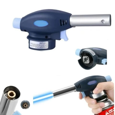 Maçarico Culinário Gás Multiuso Portátil Profissional Gourmet Controle Manual Regulagem da