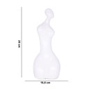 Ver imagem 2 de Escultura Decorativa em Cerâmica Corpo Humano Branco 25 Cm F04 - D'Rossi