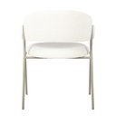 Ver imagem 5 de Cadeira Toulouse Base Champagne - Nude Bouclé