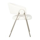 Ver imagem 3 de Cadeira Toulouse Base Champagne - Nude Bouclé